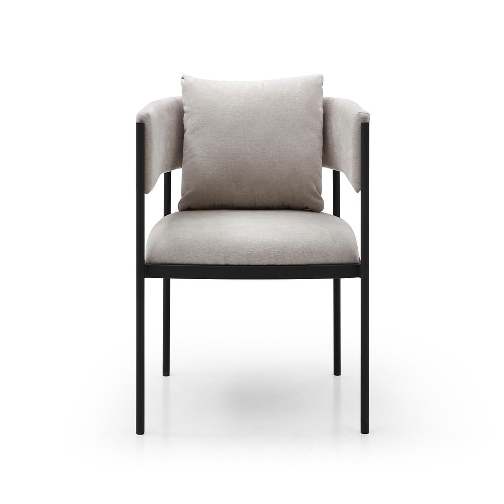 Whiteline Modern Living Envie Accent Chair, Beige