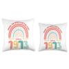 50 Birthday Making the world a better place since 1973 Throw Pillow view 3