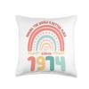 50 Birthday Making the world a better place since 1974 Throw Pillow view 1