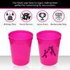 Rolling Sands 16 oz. Reusable Plastic Stadium Cups, 8 Pack, Made in USA, BPA-Free Dishwasher Safe Color Changing Tumblers, Frost To Blue view 3