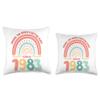 40 Birthday Making the world a better place since 1983 Throw Pillow view 3
