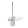 NOVOCE Toilet Brush Toilet Brush Holder Household Wall-Mounted Toilet Bowl Brush Bathroom Punch Toilet Cleaning Brushs Modern Creative Cleaning Brush Set White Toilet Bowl Brush view 1
