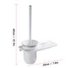 NOVOCE Toilet Brush Toilet Brush Holder Household Wall-Mounted Toilet Bowl Brush Bathroom Punch Toilet Cleaning Brushs Modern Creative Cleaning Brush Set White Toilet Bowl Brush view 2