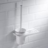 NOVOCE Toilet Brush Toilet Brush Holder Household Wall-Mounted Toilet Bowl Brush Bathroom Punch Toilet Cleaning Brushs Modern Creative Cleaning Brush Set White Toilet Bowl Brush view 4