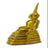 BUDDHO Chinnaraj Buddha Statue 12" H. Thai Buddha Statue for Home Decor Buddha Sculpture Small Gift Office Gift Office Decor Figurines Meditation Decor (Gold Plus Diamond) view 3