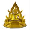 BUDDHO Chinnaraj Buddha Statue 12" H. Thai Buddha Statue for Home Decor Buddha Sculpture Small Gift Office Gift Office Decor Figurines Meditation Decor (Gold Plus Diamond) view 4