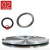 WEBUP Lazy Susan - Transparent Glass Turntable Rotating Tray Serving Plate 24/27/32/34/36/40inch Turntable Home Hotel Countertop Tray, No Noise (Size : 70cm/28inch) view 3