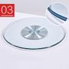 WEBUP Lazy Susan - Transparent Glass Turntable Rotating Tray Serving Plate 24/27/32/34/36/40inch Turntable Home Hotel Countertop Tray, No Noise (Size : 70cm/28inch) view 4