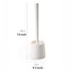NOVOCE Toilet Brush Holder Toilet Brush and Holder for Bathroom, Toilet Brush with Long Handle Toilet Bowl Brush Holder, Sturdy and Deep Cleaning Toilet Bowl Brush and Holder view 2