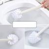 NOVOCE Toilet Brush Holder Toilet Brush and Holder for Bathroom, Toilet Brush with Long Handle Toilet Bowl Brush Holder, Sturdy and Deep Cleaning Toilet Bowl Brush and Holder view 4
