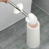 NOVOCE Toilet Brush Holder Toilet Brush and Holder, Bathroom Toilet Brush Holder Set with Stainless Steel Lid, Toilet Bowl Brush Holder Cleaning Kit Toilet Bowl Brush and Holder (Color : A) view 3