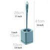 NOVOCE Toilet Brush Holder Toilet Brush and Holder, Toilet Brush Holder Set, Bathroom Toilet Bowl Cleaner Brush with Long Handle and Soft Bristles Toilet Bowl Brush and Holder view 2