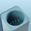 NOVOCE Toilet Brush Holder Toilet Brush and Holder, Toilet Brush Holder Set, Bathroom Toilet Bowl Cleaner Brush with Long Handle and Soft Bristles Toilet Bowl Brush and Holder view 3