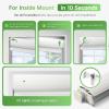 Motorized Blinds with Remote, No Drill Cordless Roller Shades, 100% Blackout Smart Blinds, Gray 29" Wx72 H view 2