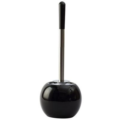 NOVOCE Toilet Brush Toilet Brush Holder Household Ceramic Toilet Bowl Brush Bathroom Soft Hair Cleaning Brush Round Floor Toilet Cleaning Brushs Set Toilet Bowl Brush (Color : A)