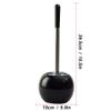 NOVOCE Toilet Brush Toilet Brush Holder Household Ceramic Toilet Bowl Brush Bathroom Soft Hair Cleaning Brush Round Floor Toilet Cleaning Brushs Set Toilet Bowl Brush (Color : A) view 2