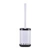 NOVOCE Toilet Brush Holder Toilet Brush and Holder Toilet Brush and Bracket Plastic Set Household Bathroom Cleaning Soft Hair Long Handle Toilet Brush Save Space Toilet Bowl Brush and Holder view 1