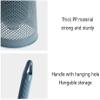 NOVOCE Toilet Brush Holder Toilet Brush and Holder with Strong Bristles Bathroom Toilet Bowl Cleaner Brush Set Toilet Cleaning Brush Kit Toilet Bowl Brush and Holder (Color : Gris) view 4