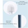 NOVOCE Toilet Brush and Holder Toilet Brush Holder Long Handle Soft Rubber Toilet Cleaning Brush with Base Bathroom Cleaning Tool Accessories Set Toilet Bowl Brush and Holder (Color : Blue) view 3