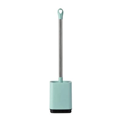 NOVOCE Toilet Brush Holder Toilet Brush and Holder Toilet Brush Stainless Steel Holder Cleaning Brush,Toilet Brush Set for Bathroom Toilet Cleaning Toilet Bowl Brush and Holder (Color : Green)