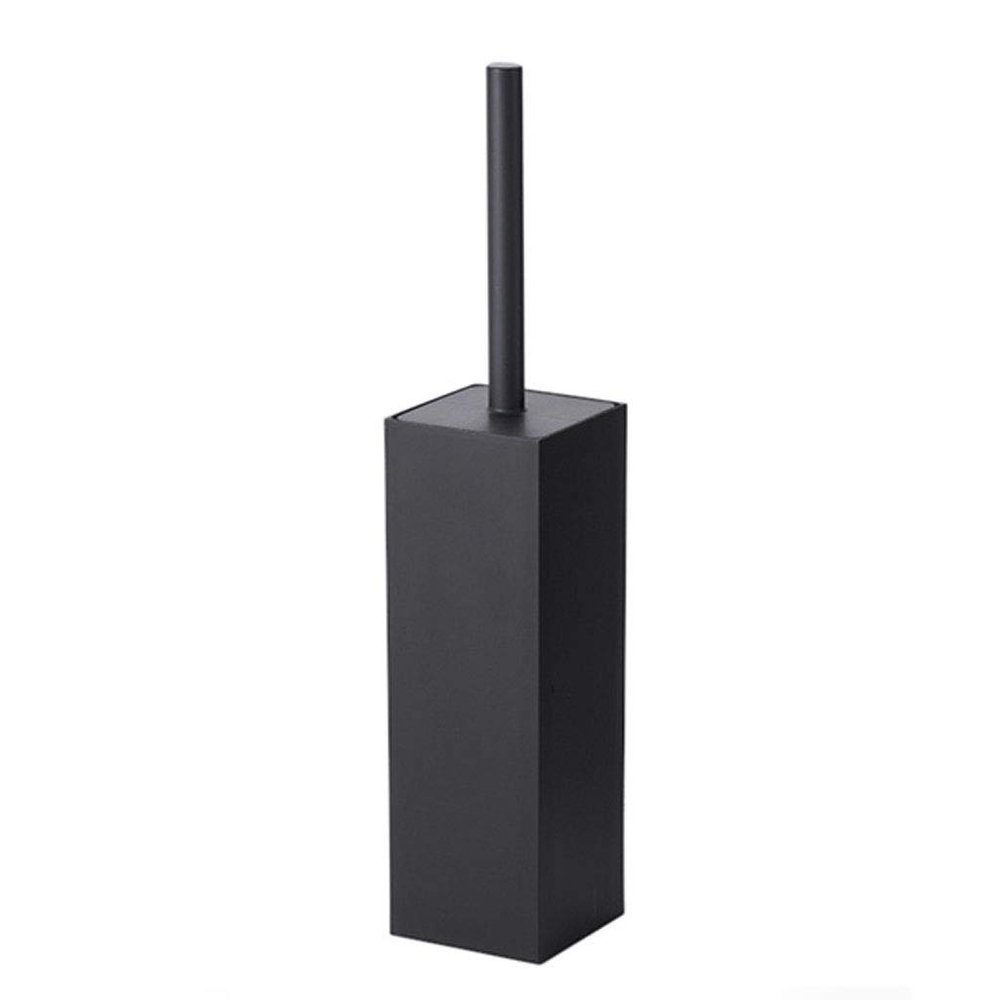 NOVOCE Toilet Brush Square Long Handle Toilet Brush and Toilet Brush with Lid Simple Design Household Cleaning Bathroom Toilet Brush Set Toilet Bowl Brush
