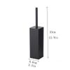 NOVOCE Toilet Brush Square Long Handle Toilet Brush and Toilet Brush with Lid Simple Design Household Cleaning Bathroom Toilet Brush Set Toilet Bowl Brush view 2