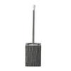 Toilet Brush Holder Toilet Brush and Holder Ceramic Toilet Brush and Bracket Bathroom Toilet Brush Set Stainless Steel Long Handle Handle Clean The Toilet Toilet Bowl Brush and Holder ( Color : Gris ) view 1