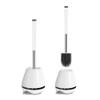 NOVOCE Toilet Brush Holder Toilet Brush and Holder Set, Stainless Steel with Soft Silicone Bristle Sturdy Cleaning Toilet Bowl Brush Set for Bathroom Toilet Bowl Brush and Holder (Color : 2pcs) view 1