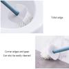 NOVOCE Toilet Brush and Holder Toilet Brush Holder Long Handle Soft Rubber Toilet Cleaning Brush with Base Bathroom Cleaning Tool Accessories Set Toilet Bowl Brush and Holder (Color : Green) view 4