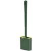 NOVOCE Toilet Bowl Brush Silicone Toilet Brush and Holder SetToilet Bowl Brush for Bathroom CleaningFlat Silicone Toilet Scrubber Brush with Lid Cleaning Utensils (Color : Green-Floor Standing) view 1