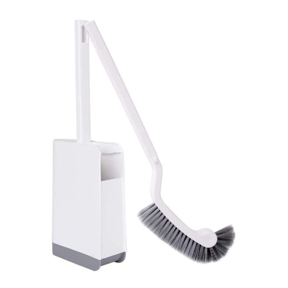 Toilet Brush Holder Toilet Brush and Holder Plastic Toilet Brush Holder Arc Shape Long Handle Soft Hair Toilet Cleaning Set Home Bathroom Toilet Brush and Holder Toilet Bowl Brush and Holder ( Color :
