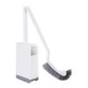 Toilet Brush Holder Toilet Brush and Holder Plastic Toilet Brush Holder Arc Shape Long Handle Soft Hair Toilet Cleaning Set Home Bathroom Toilet Brush and Holder Toilet Bowl Brush and Holder ( Color : view 1