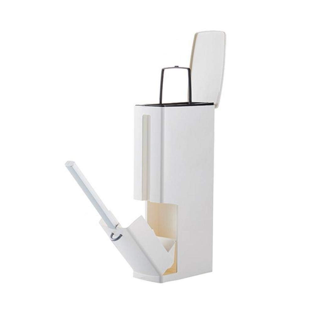 NOVOCE Toilet Bowl Brush Aluminum Alloy Trash Can Toilet Brush Integrated Storage Holder Box Bathroom Supplies Hardware Tools Toilet Cleaning Brush