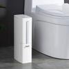 NOVOCE Toilet Bowl Brush Aluminum Alloy Trash Can Toilet Brush Integrated Storage Holder Box Bathroom Supplies Hardware Tools Toilet Cleaning Brush view 2