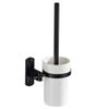 NOVOCE Toilet Bowl Brush Black Space Aluminum Toilet Brush Set Bathroom Wall-Mounted Toilet Brush Bathroom Hardware Accessories Toilet Cleaning Brush view 1
