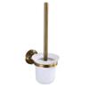 NOVOCE Toilet Bowl Brush Carved Toilet Brush, Space Aluminum Antique Toilet Brush Holder Bathroom Hardware Accessories Toilet Cleaning Brush view 1