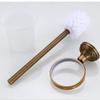 NOVOCE Toilet Bowl Brush Carved Toilet Brush, Space Aluminum Antique Toilet Brush Holder Bathroom Hardware Accessories Toilet Cleaning Brush view 2
