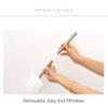 NOVOCE Toilet Bowl Brush Brush for Toilet Seat Ceramic Toilet Brush Stainless Steel Rod WC Bathroom Cleaning Tool Brushes Holder Set Toilet Cleaning Brush view 2