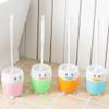 NOVOCE Toilet Bowl Brush Creative Toilet Brush with Cartoon HolderLong Handled Toilet Bowl BrushCute Toilet Scrub Brush for Bathroom Cleaning Non-Scratch (Color : Pink) view 3
