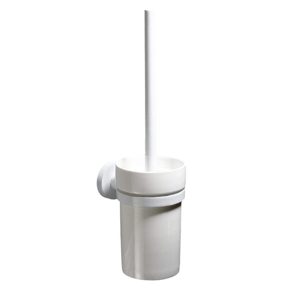 NOVOCE Toilet Bowl Brush Punch-Free Toilet Brush Holder Bathroom Toilet Brush Toilet Stainless Steel Toilet Brush Holder Toilet Cleaning Brush