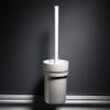 NOVOCE Toilet Bowl Brush Punch-Free Toilet Brush Holder Bathroom Toilet Brush Toilet Stainless Steel Toilet Brush Holder Toilet Cleaning Brush view 2