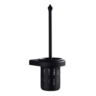 Toilet Brush Wall-Mounted Toilet Brush Long Handle Toilet Brush to Clean No Dead Ends Toilet Brush Bathroom Black Clean Toilet Brush Set Toilet Bowl Brush