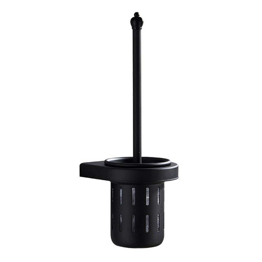 Toilet Brush Wall-Mounted Toilet Brush Long Handle Toilet Brush to Clean No Dead Ends Toilet Brush Bathroom Black Clean Toilet Brush Set Toilet Bowl Brush