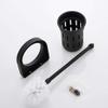 Toilet Brush Wall-Mounted Toilet Brush Long Handle Toilet Brush to Clean No Dead Ends Toilet Brush Bathroom Black Clean Toilet Brush Set Toilet Bowl Brush view 3