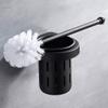 Toilet Brush Wall-Mounted Toilet Brush Long Handle Toilet Brush to Clean No Dead Ends Toilet Brush Bathroom Black Clean Toilet Brush Set Toilet Bowl Brush view 4