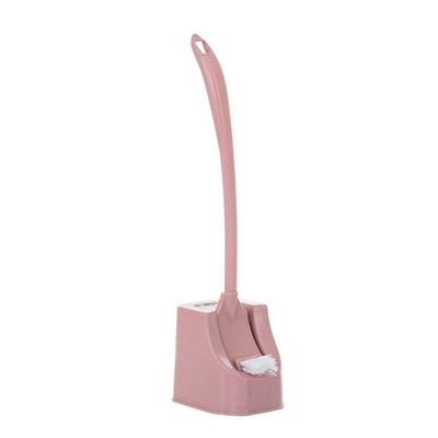 NOVOCE Toilet Bowl Brush Toilet Brush Set PP+scouring Sponge Compact Toilet Brush and Small Sink with Holder Brush Set Toilet Cleaning Brush
