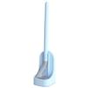 NOVOCE Toilet Bowl Brush Toilet Brush and HolderRemovable Silicone Toilet Bowl Brush with Long-HandleDeep Cleaning Toilet Scrub Brush Wall-Mounted Non-Scratch (Color : Blue) view 1