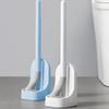 NOVOCE Toilet Bowl Brush Toilet Brush and HolderRemovable Silicone Toilet Bowl Brush with Long-HandleDeep Cleaning Toilet Scrub Brush Wall-Mounted Non-Scratch (Color : Blue) view 3