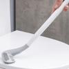 NOVOCE Toilet Bowl Brush Toilet Brush and HolderRemovable Silicone Toilet Bowl Brush with Long-HandleDeep Cleaning Toilet Scrub Brush Wall-Mounted Non-Scratch (Color : Blue) view 4