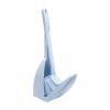 NOVOCE Toilet Brush Toilet Brush Cleaning Kit Handheld Toilet Brush Set One-Hand Toilet Brush Base One-Hand Toilet Cleaning Toilet Long-Handled Toilet Brush Toilet Bowl Brush (Color : Blue) view 1